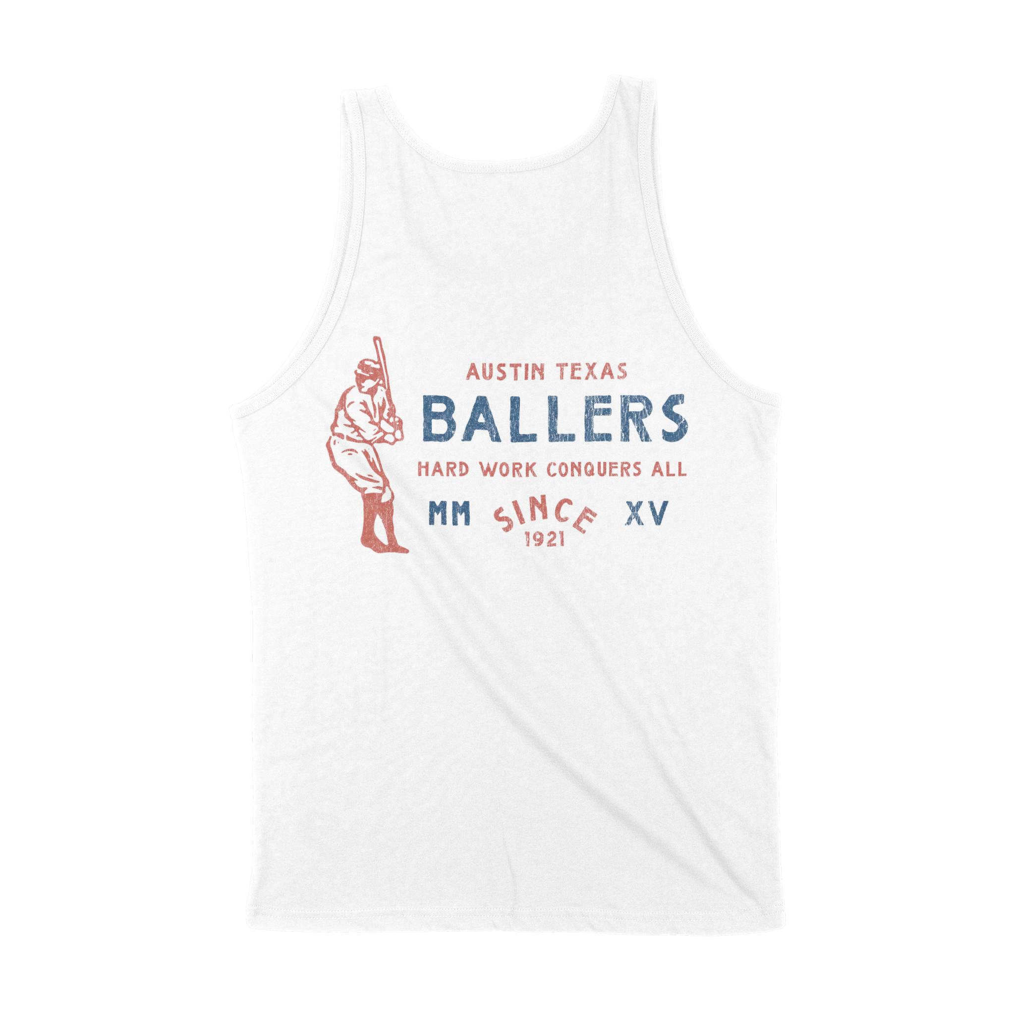 Austin Tank Top in White - back view