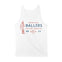 Austin Tank Top in White - back view