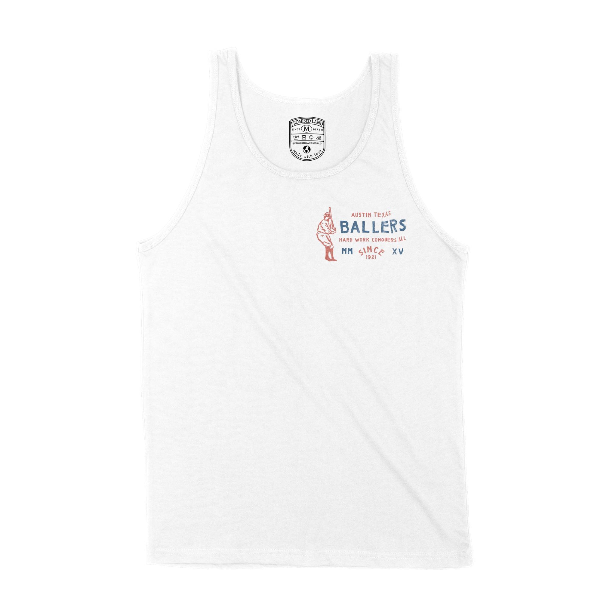 Austin Tank Top in White - front view