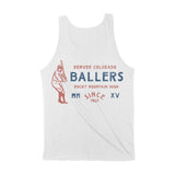 Denver Baseballer Tank Top White back