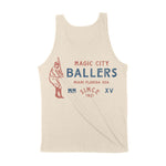 Miami Baseballer Tank Top Natural back