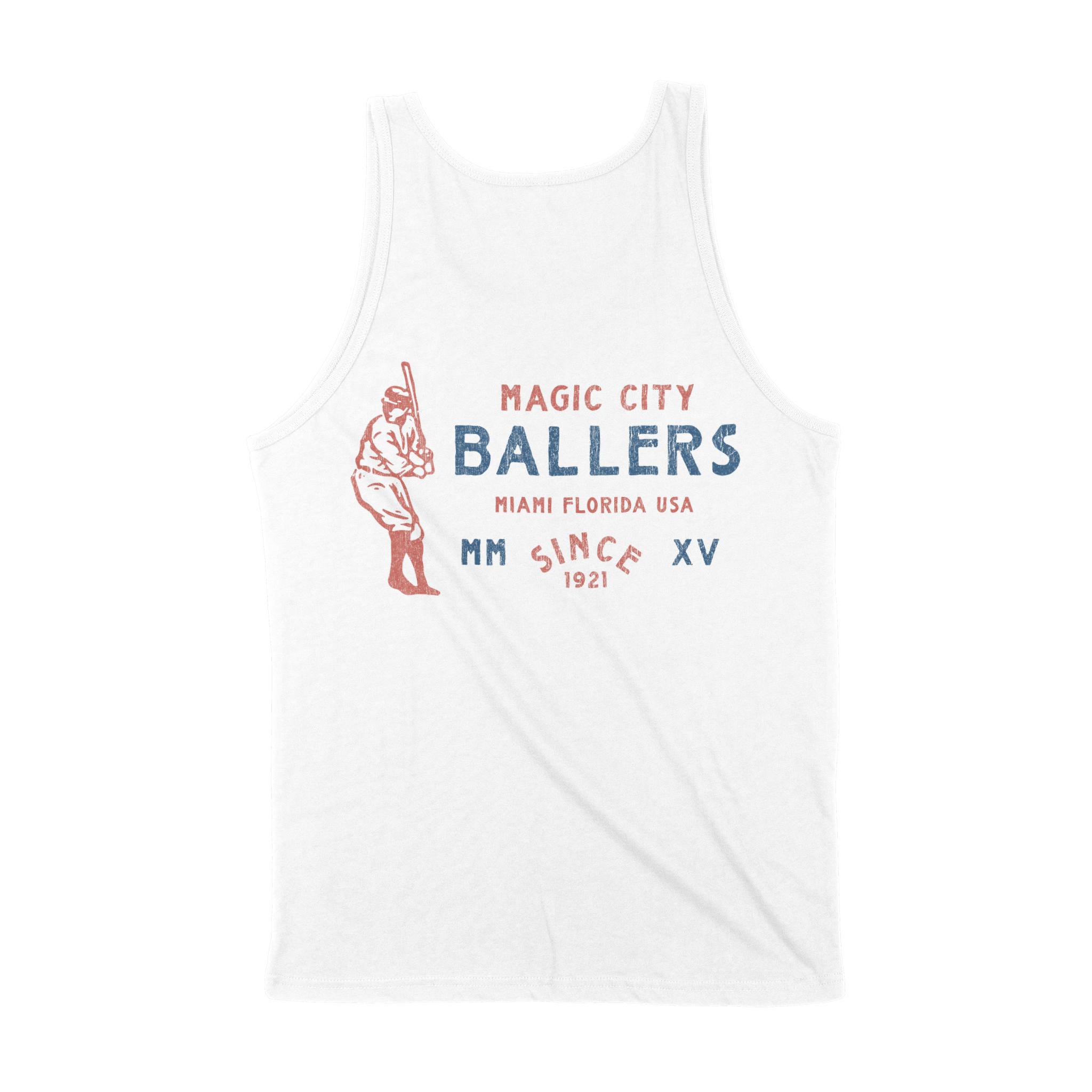 Miami Tank Top in White - back view