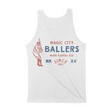 Miami Baseballer Tank Top White back