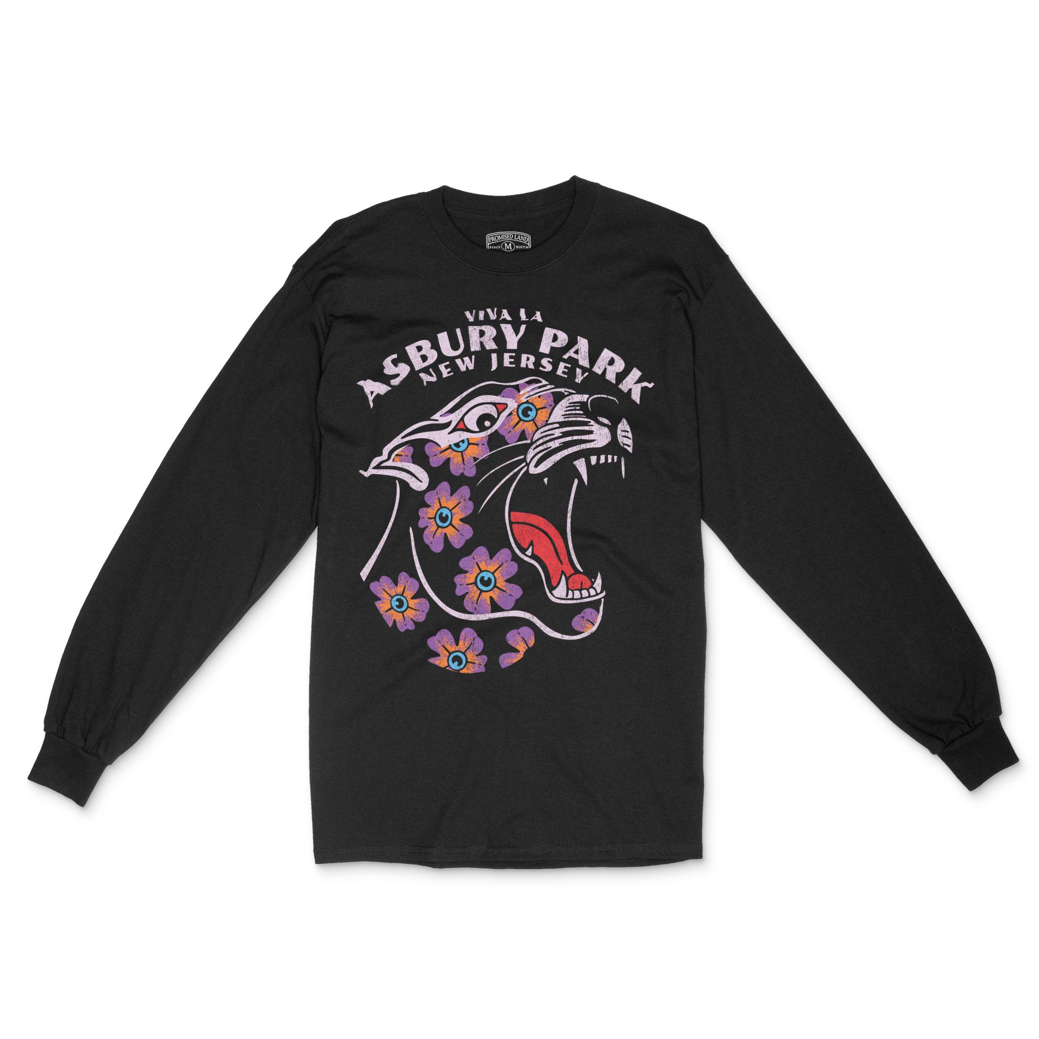 Asbury Park Panther Longsleeve in Black - front view