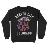 Denver Panther Crewneck Black back