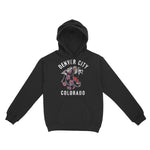 Denver Hoodie in Black - front view