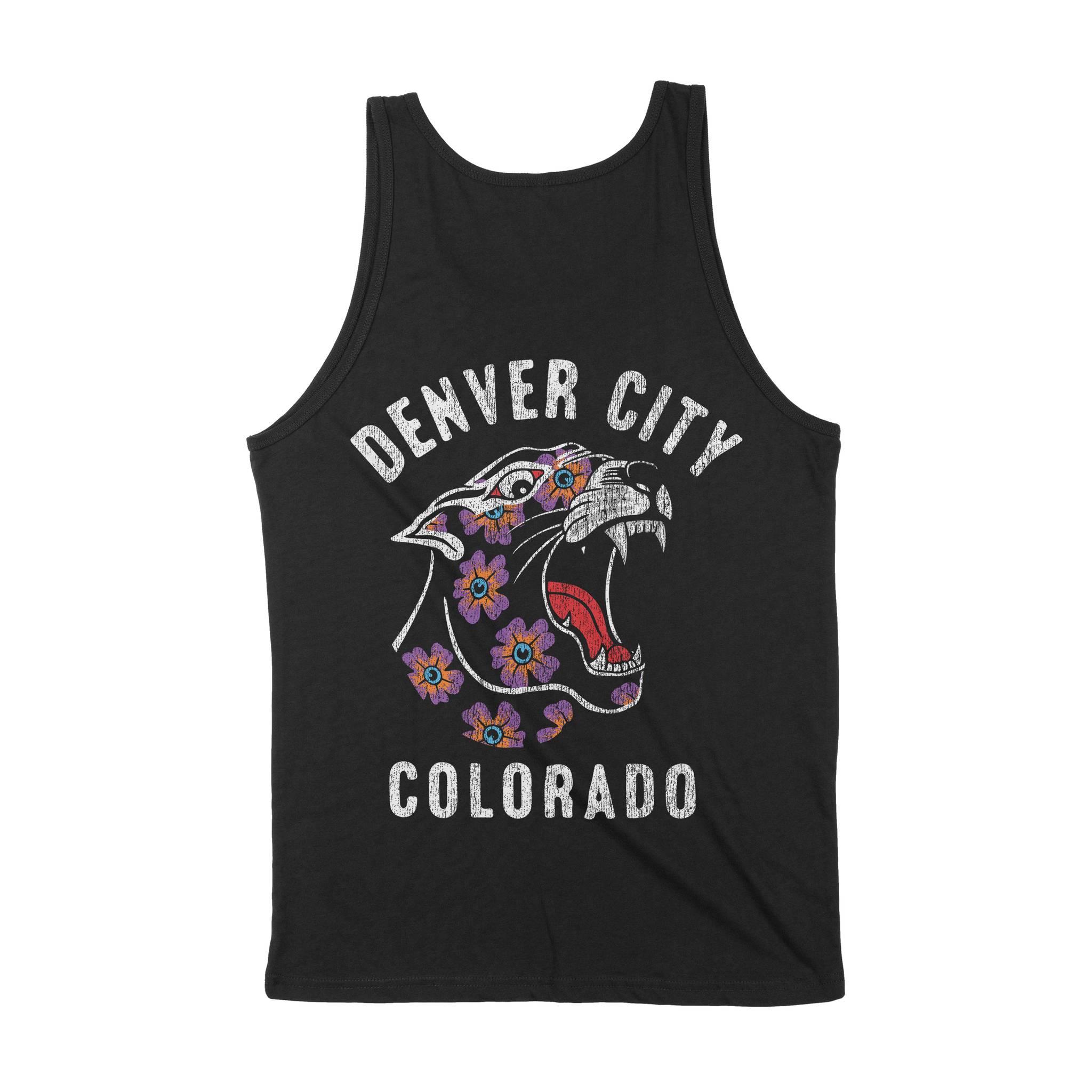Denver Panther Tank Top Black back
