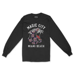 Miami Panther Longsleeve in Black - front view