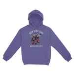New York Panther Hoodie Violet front