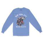New York Panther Longsleeve in Carolina Blue - front view