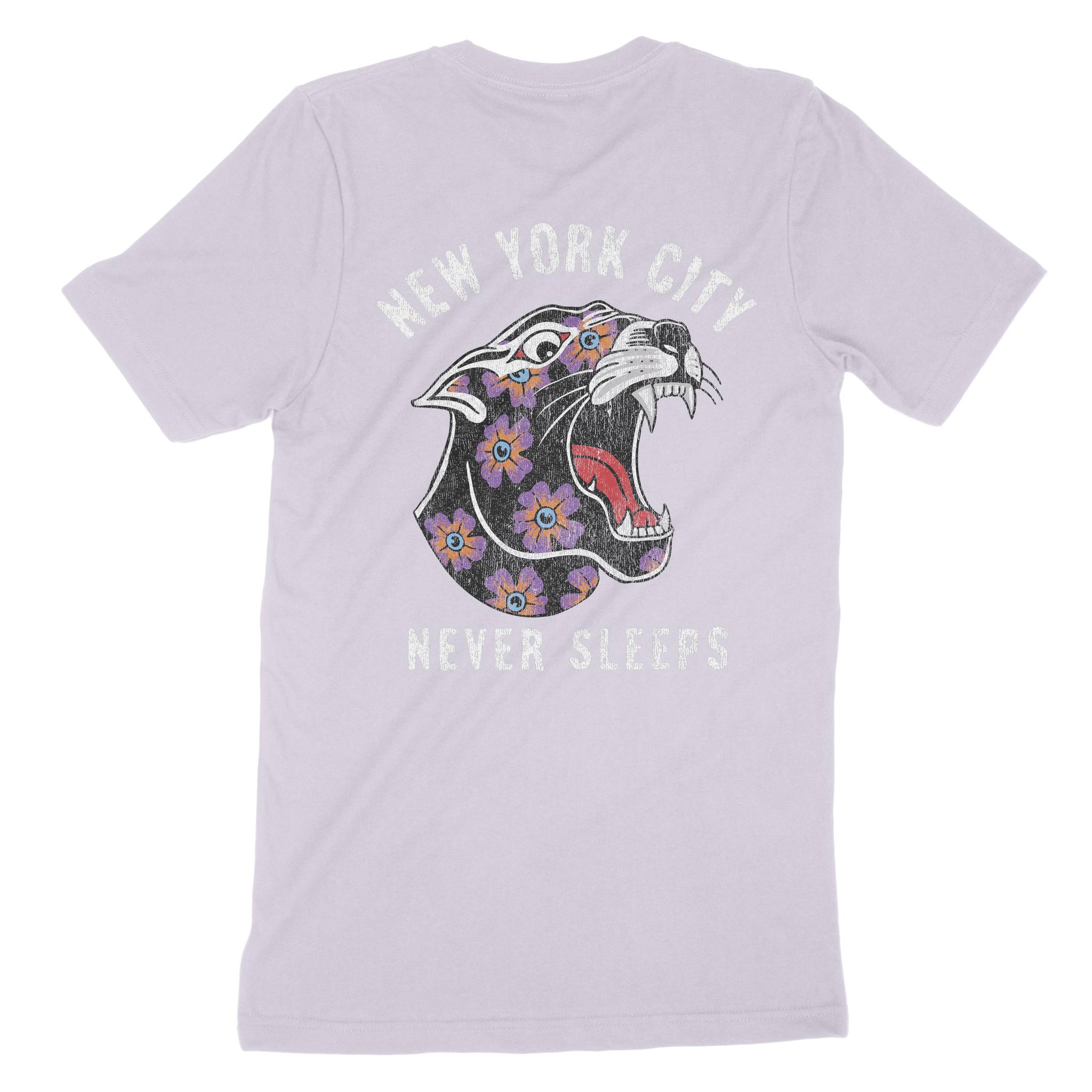 New York Panther T-Shirt Lavender_Dust back