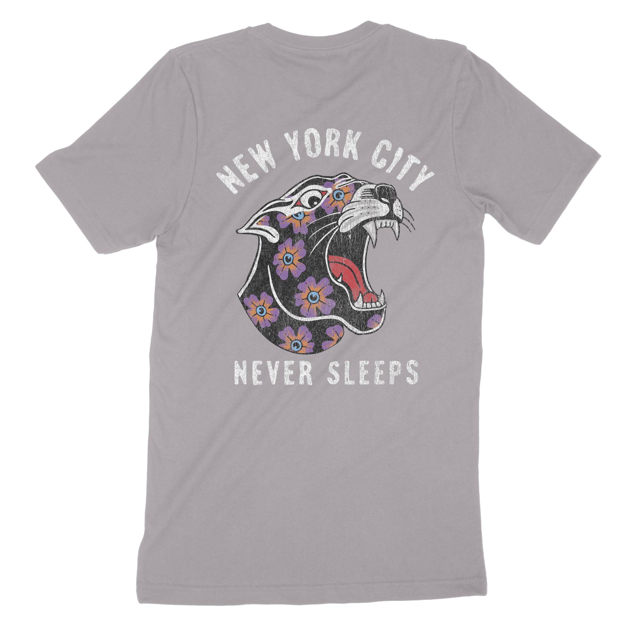 New York Panther T-Shirt Light_Violet back