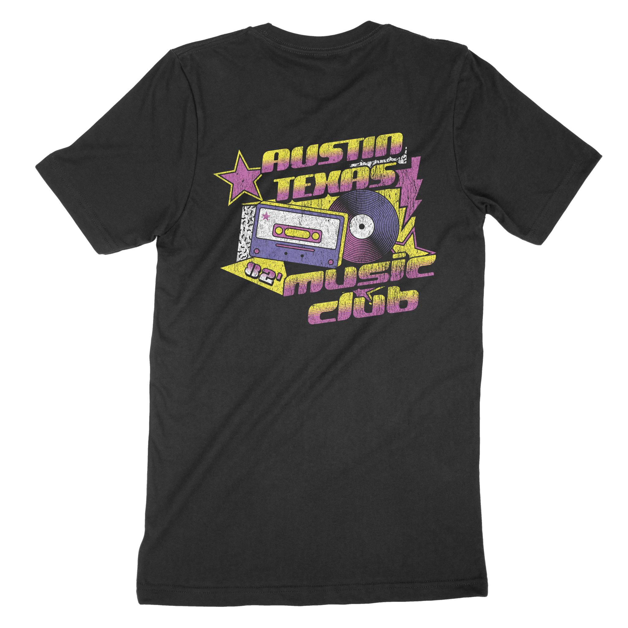 Austin T-Shirt in Black - back view