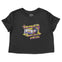 Denver Cropped Tee in Black - front view