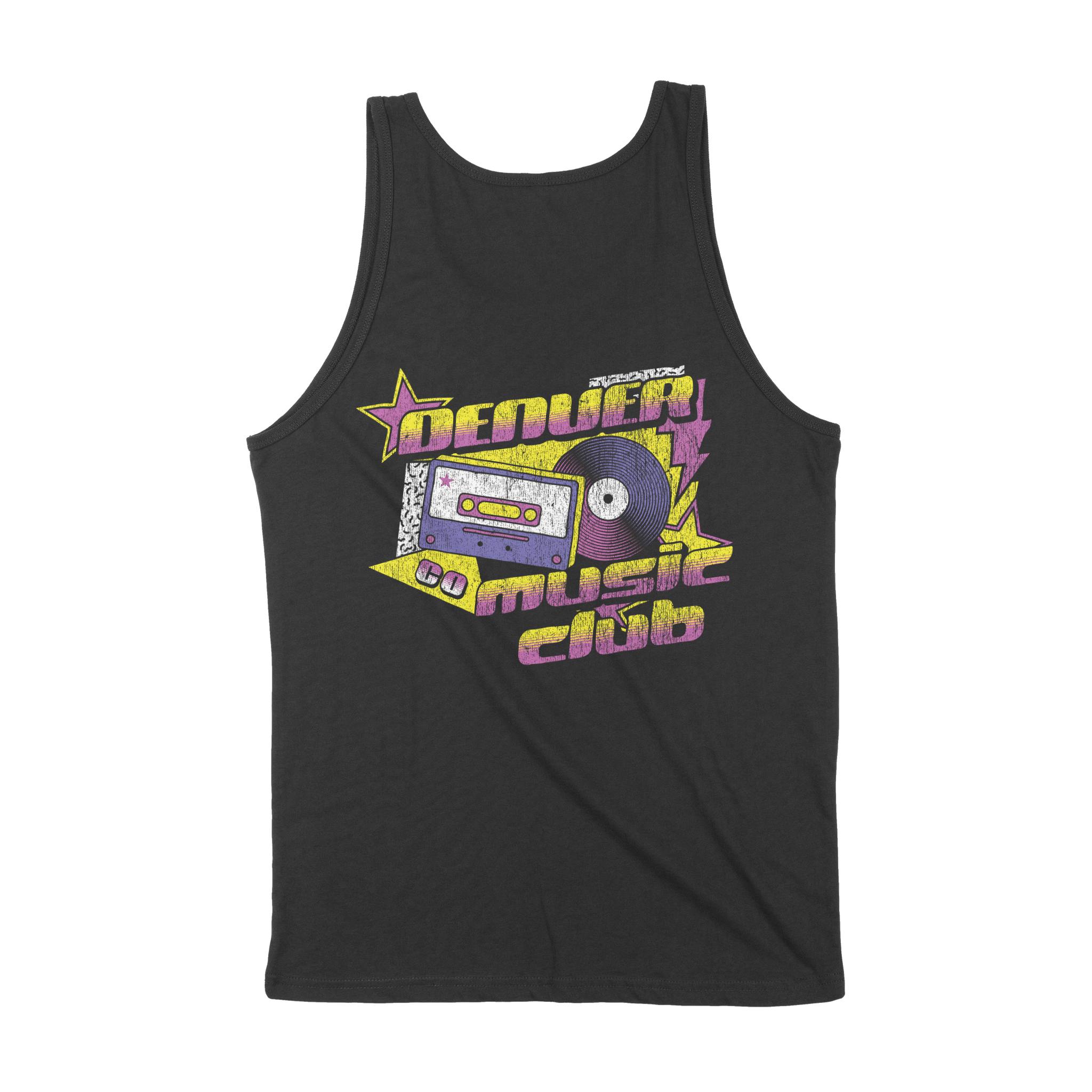 Denver Tank Top in Black - back view