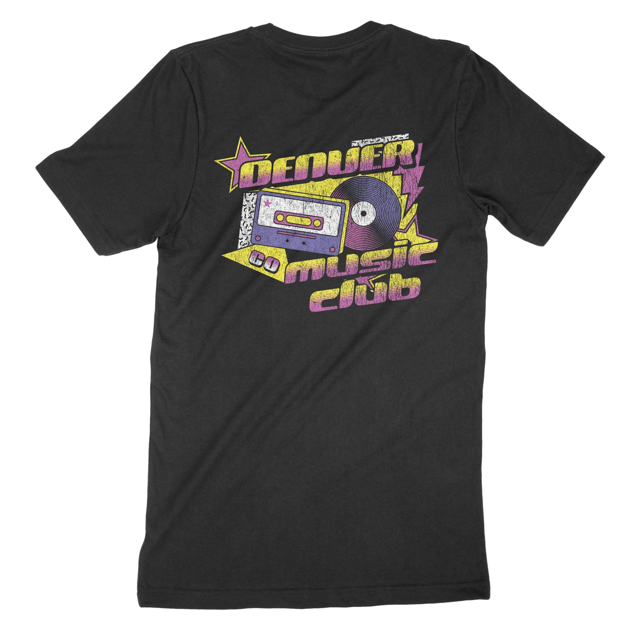 Denver T-Shirt in Black - back view