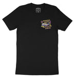 Miami Music Club Retro T-Shirt Vintage Black front