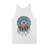 Austin Tattoo Eye Tank Top White back