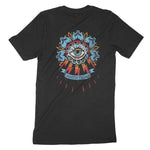 Austin Tattoo Eye T-Shirt Black back