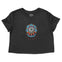 Denver Cropped Tee in Black - front view