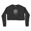 Denver Cropped Crew in Black - front view