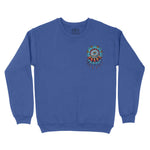 New York Tattoo Eye Crewneck Heather_Deep_Royal front