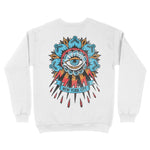 New York Tattoo Eye Crewneck White back