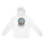 New York Hoodie in White - front view