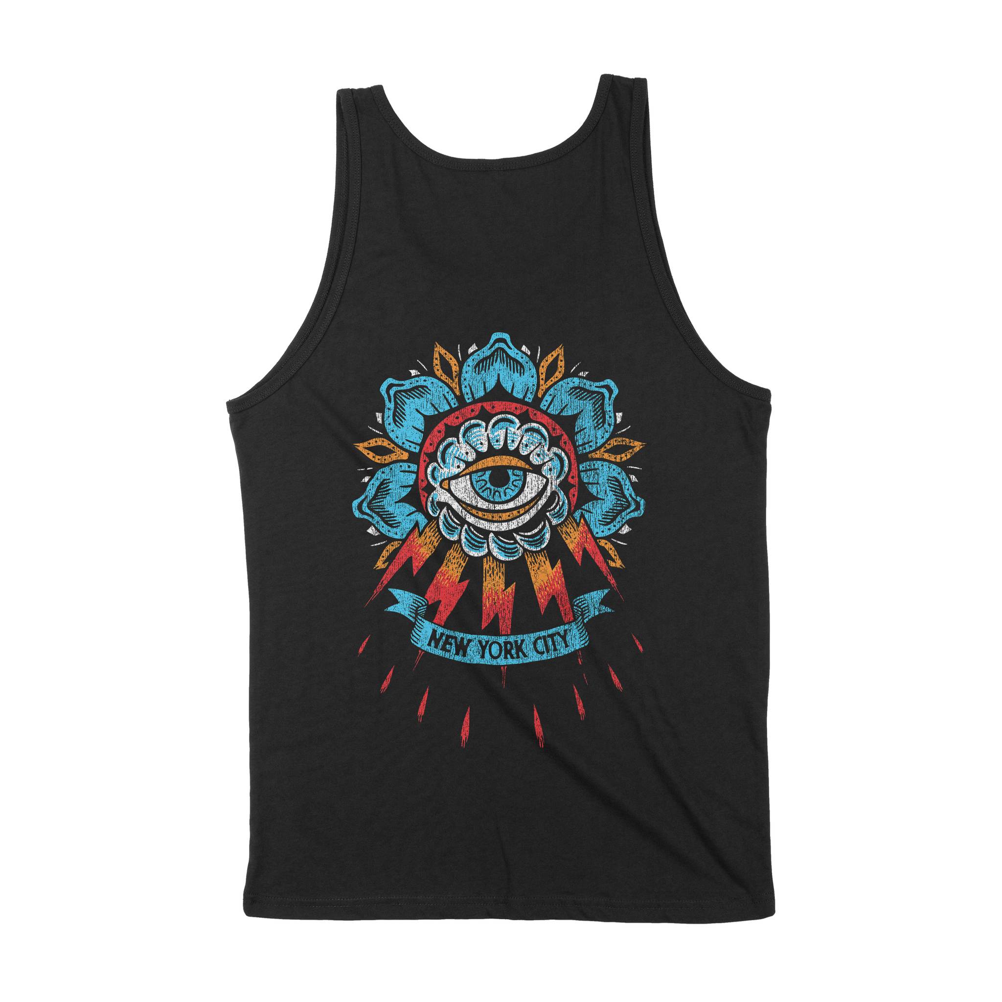 New York Tattoo Eye Tank Top Black back