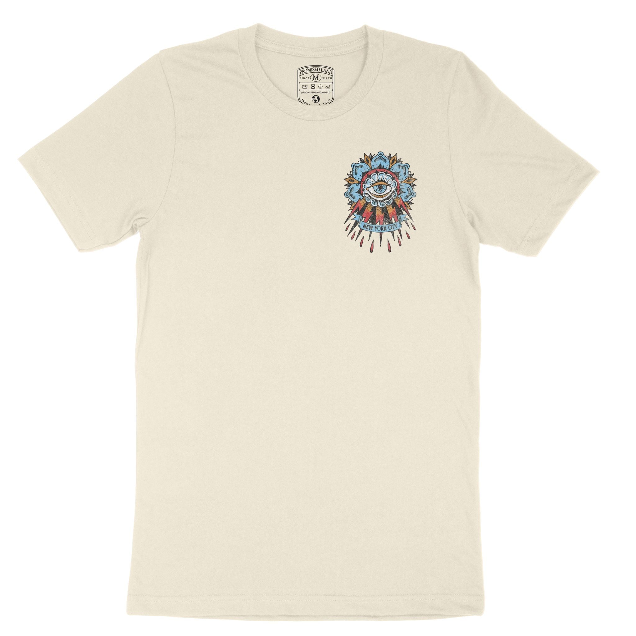 New York Tattoo Eye T-Shirt Natural front