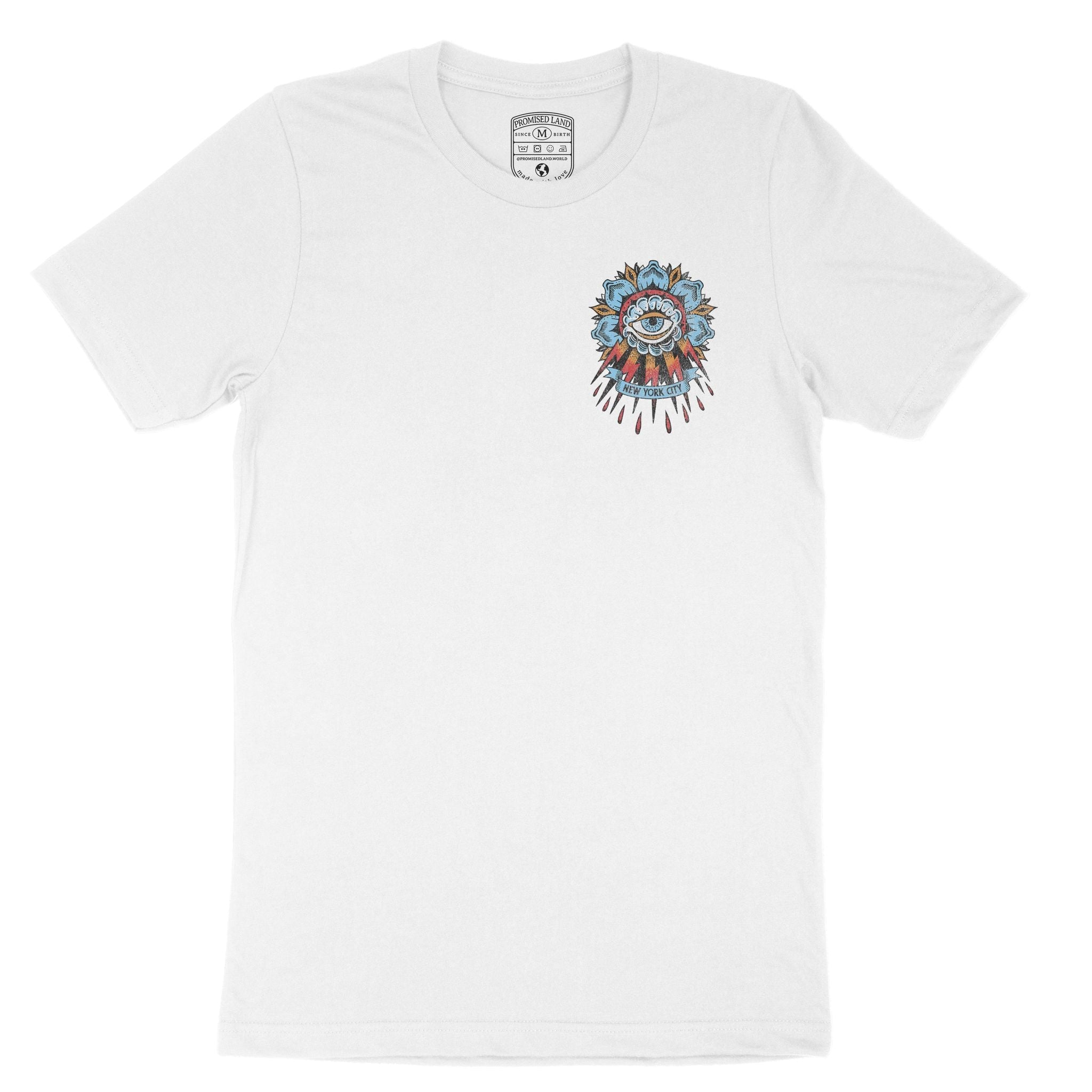 New York Tattoo Eye T-Shirt White front