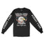 Asbury Park Americana Eagle Longsleeve in Black - front with sleeves view
