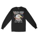 Asbury Park Americana Eagle Longsleeve in Black - front view