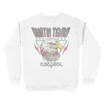 Austin Crewneck in White - back view