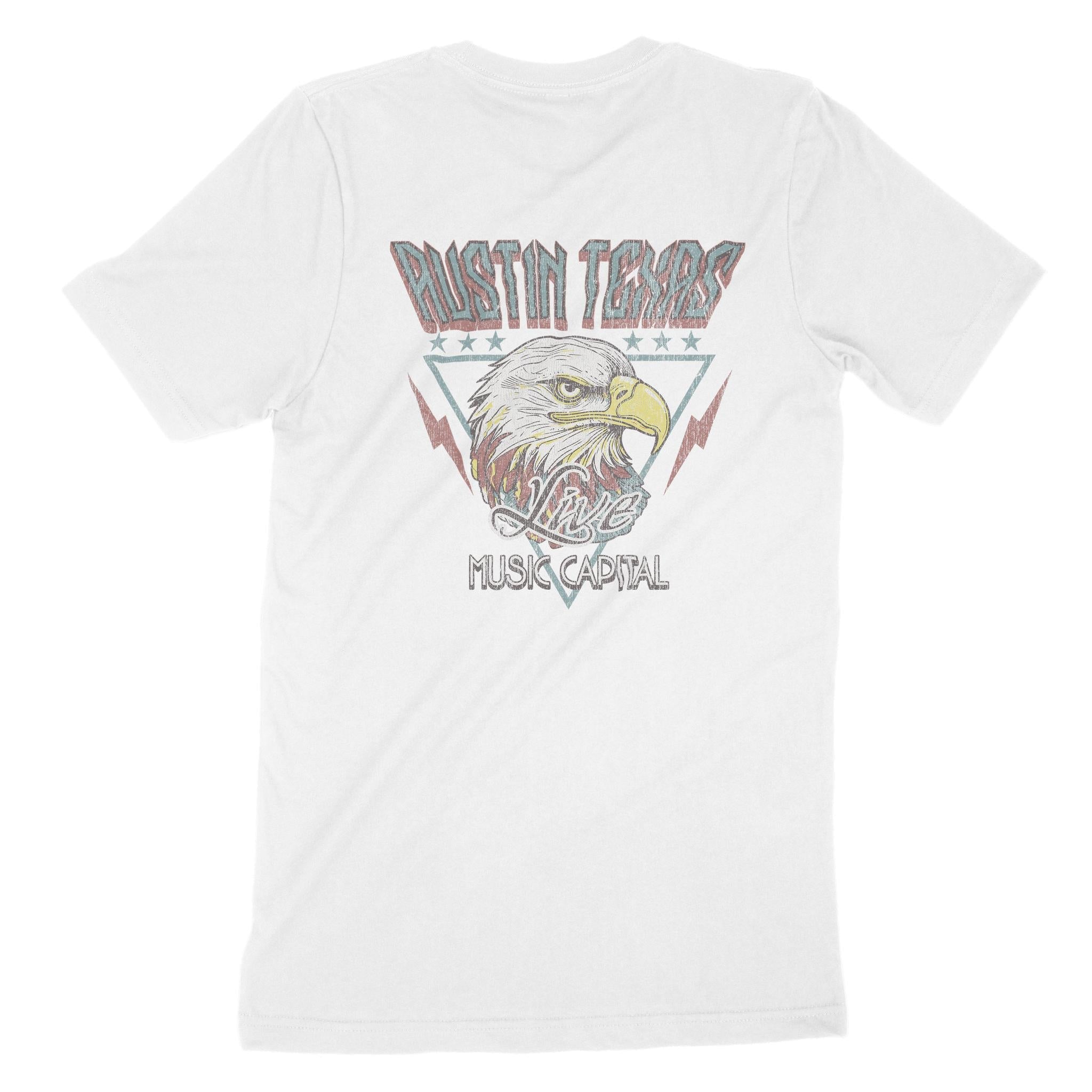 Austin Americana Eagle T-Shirt White back