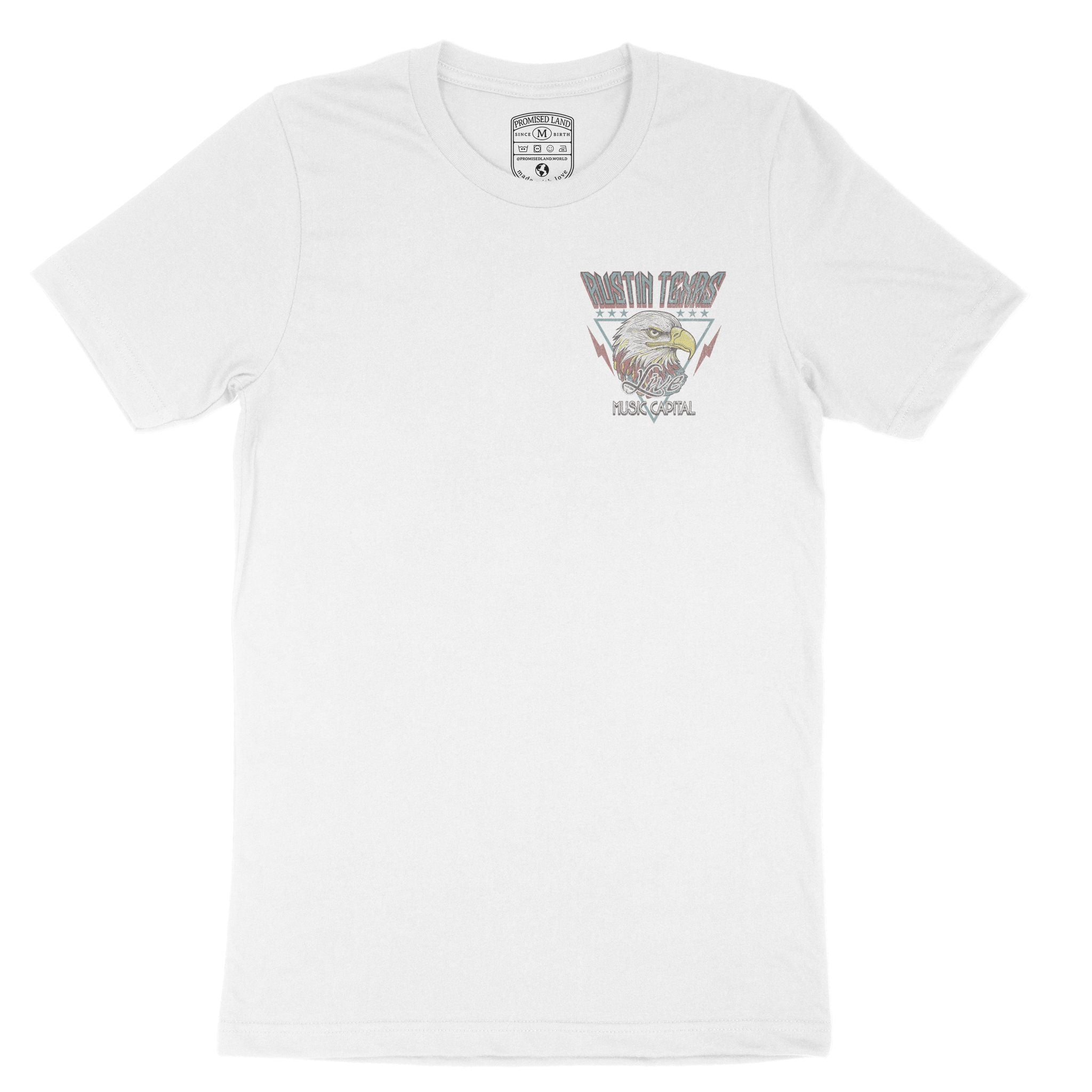 Austin Americana Eagle T-Shirt White front