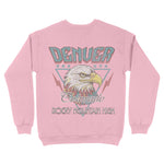 Denver Americana Eagle Crewneck Light Pink back