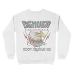 Denver Americana Eagle Crewneck White back