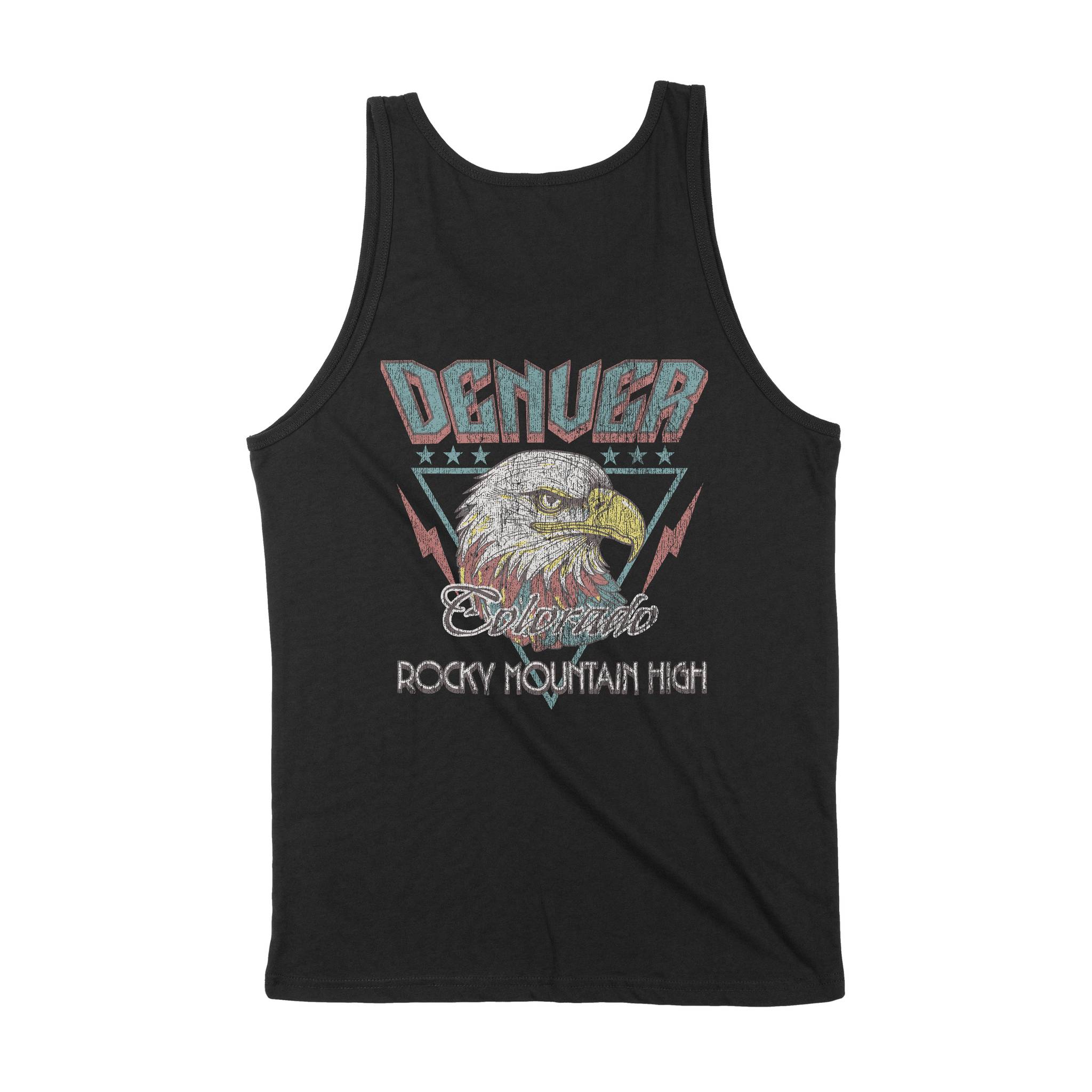 Denver Americana Eagle Tank Top Black back