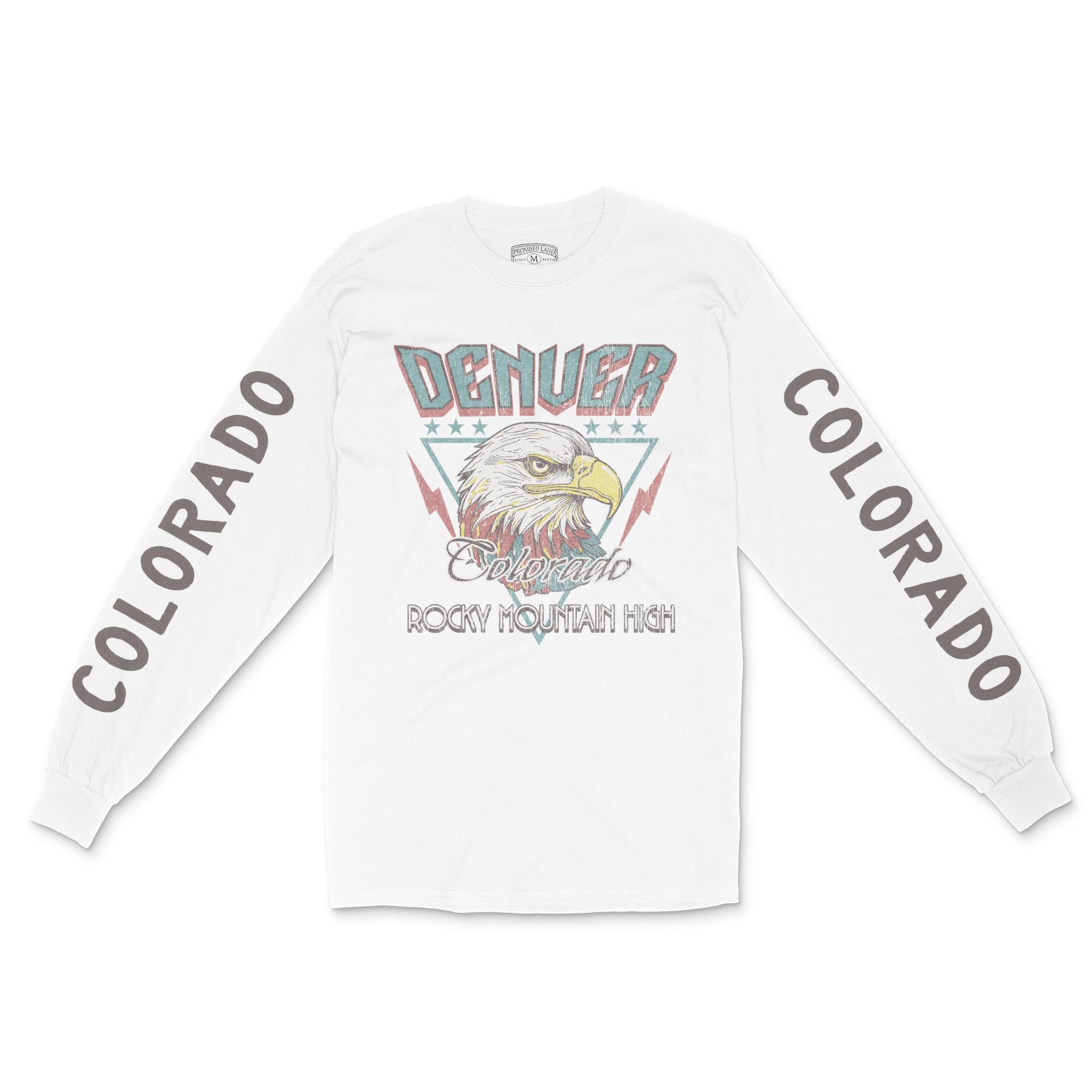 Denver Longsleeve in White - front-sleeves view