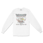 Denver Americana Eagle Longsleeve in White - front view