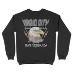 Miami Crewneck in Black - back view