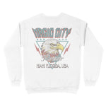Miami Crewneck in White - back view