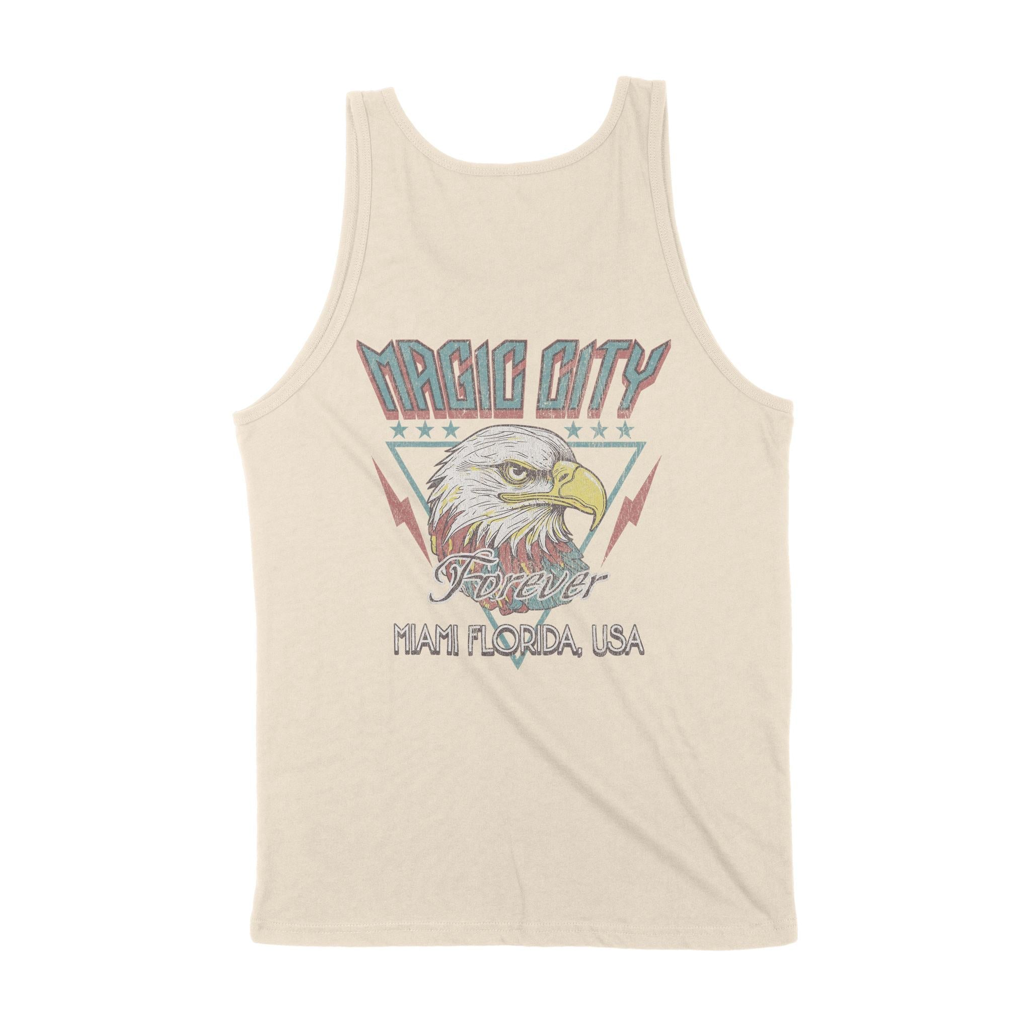 Miami Americana Eagle Tank Top Natural back