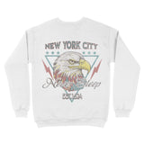 New York Americana Eagle Crewneck White back