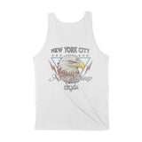New York Americana Eagle Tank Top White back
