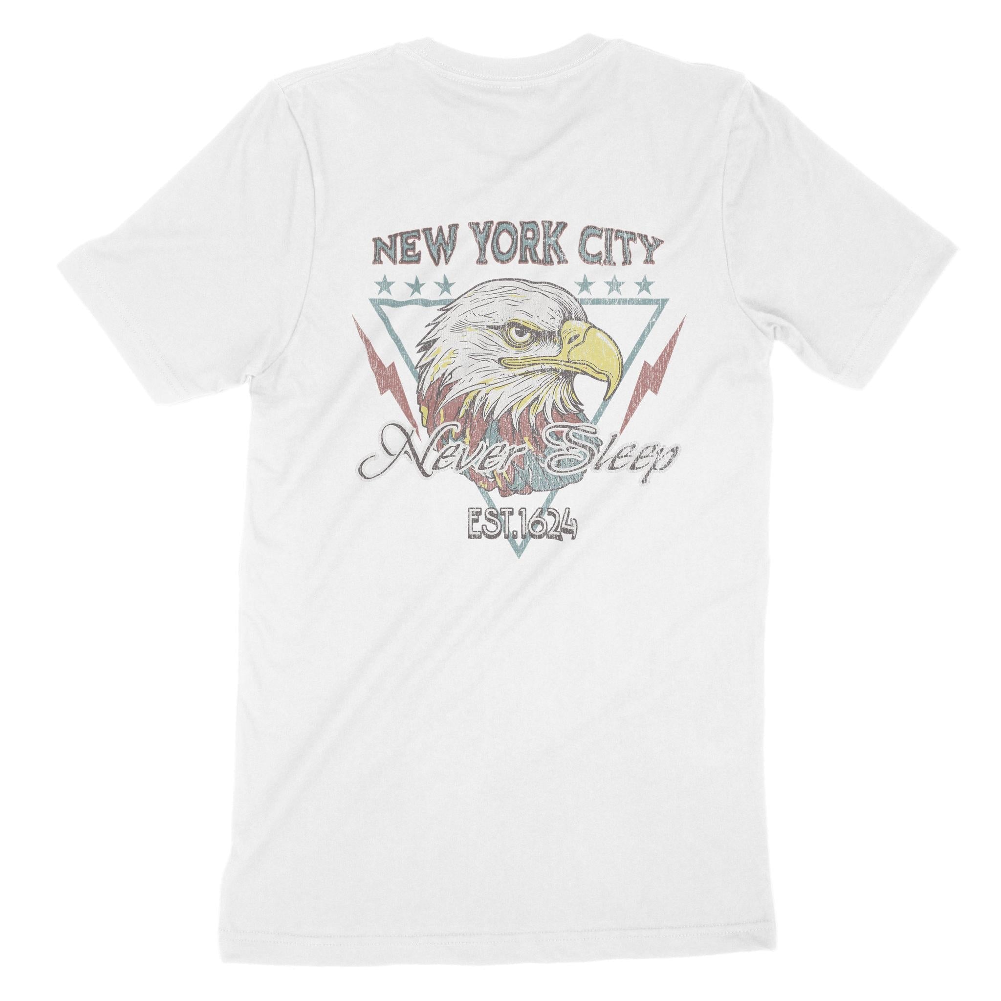 New York Americana Eagle T-Shirt White back