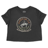Austin Western Rider Cropped Tee Black front