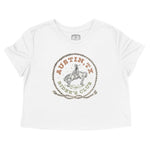 Austin Western Rider Cropped Tee White front