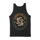 Austin Western Boot Tank Top Black back